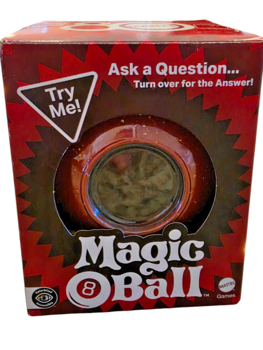 Mattel 80th Anniversary Edition Magic 8 Ball Red NEW